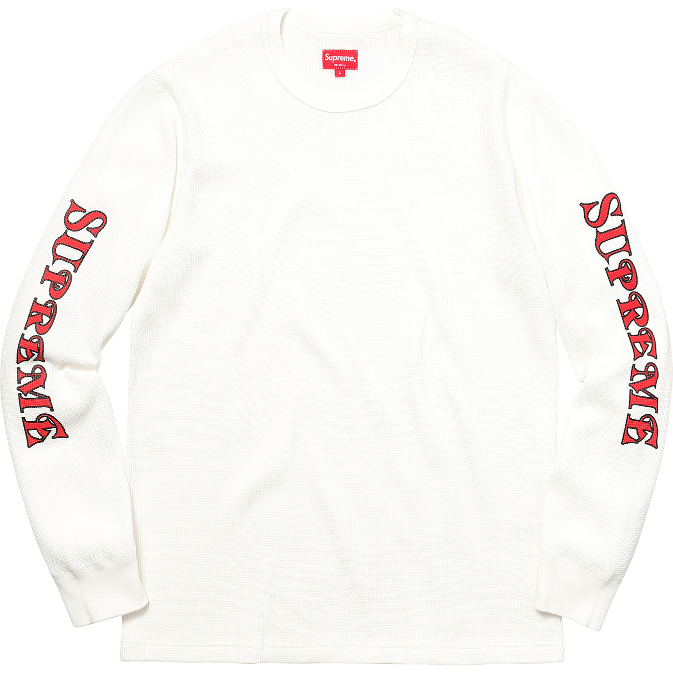 Sleeve Logo Waffle Thermal - fall winter 2017 - Supreme