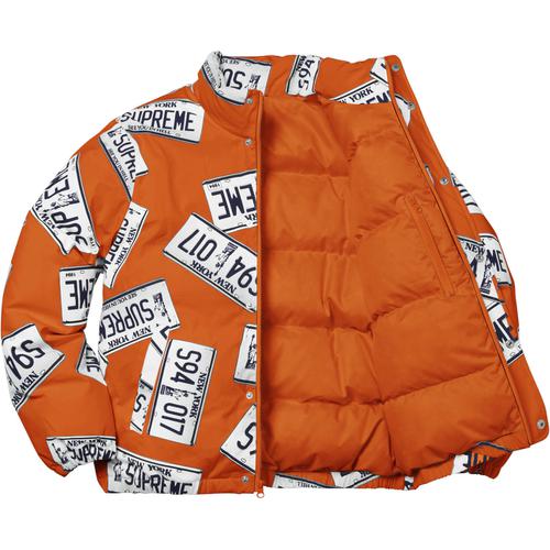 Details on License Plate Puffy Jacket None from fall winter 2017 (Price is $348)