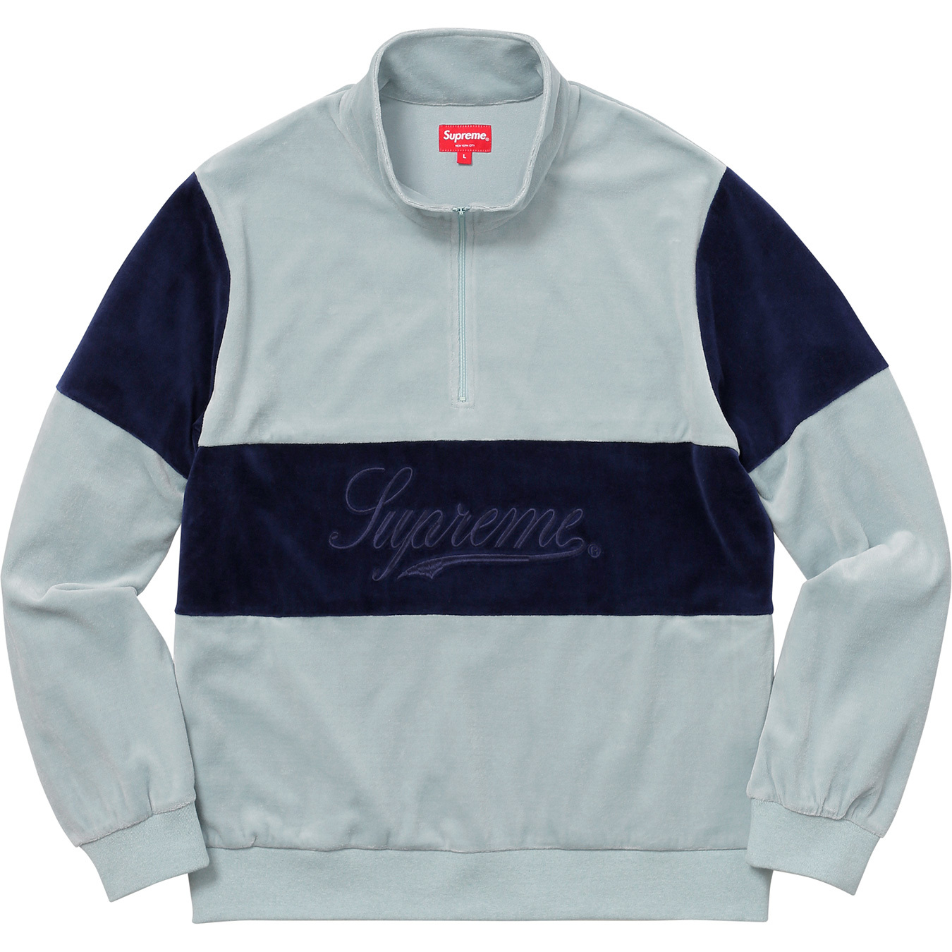 Velour Half Zip Pullover - fall winter 2017 - Supreme