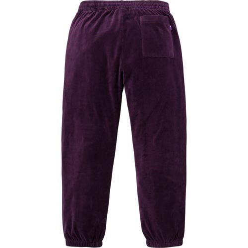 Details on Velour Warm Up Pant None from fall winter
                                                    2017 (Price is $128)