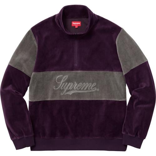 Details on Velour Half Zip Pullover None from fall winter
                                                    2017 (Price is $128)