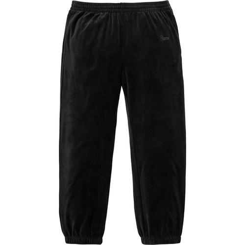 Details on Velour Warm Up Pant None from fall winter 2017 (Price is $128)