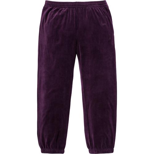 Details on Velour Warm Up Pant None from fall winter 2017 (Price is $128)
