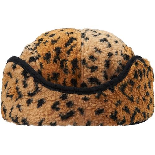 Details on Leopard Polar Fleece Earflap Camp Cap None from fall winter
                                                    2017 (Price is $58)