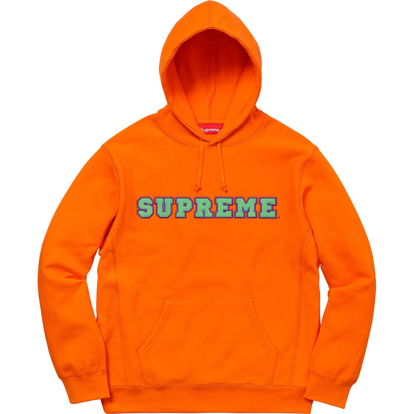 Cord Collegiate Logo Hooded Sweatshirt - spring summer 2018 - Supreme