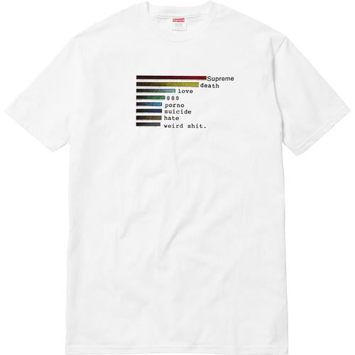 Supreme Chart Tee (SS18) - $36