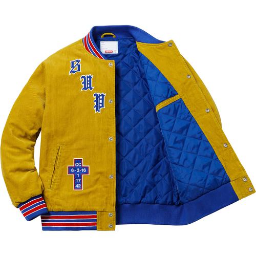 Details on Old English Corduroy Varsity Jacket None from spring summer
                                                    2018 (Price is $198)