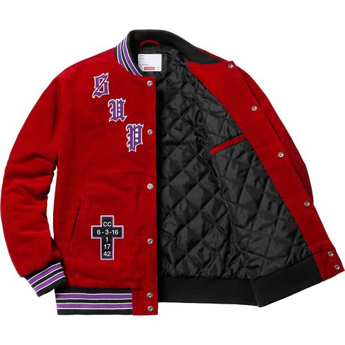 Details on Old English Corduroy Varsity Jacket None from spring summer 2018 (Price is $198)