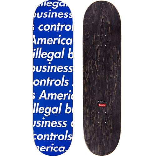 Details on Illegal Business Skateboard None from spring summer 2018 (Price is $54)