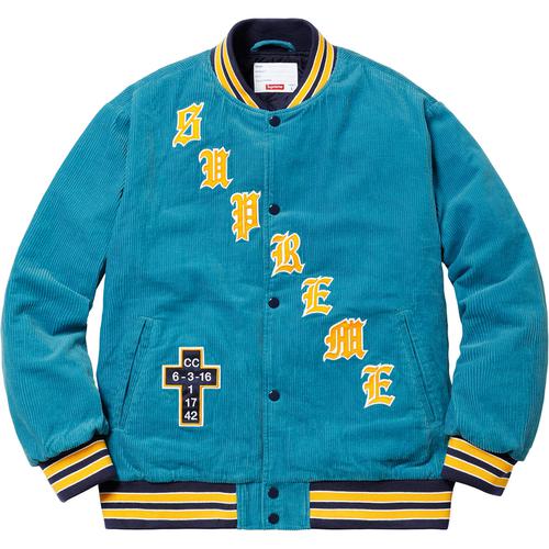 Details on Old English Corduroy Varsity Jacket None from spring summer
                                                    2018 (Price is $198)