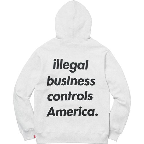 Details on Illegal Business Hooded Sweatshirt None from spring summer 2018 (Price is $148)