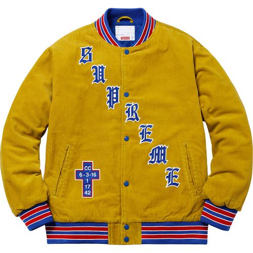 Details on Old English Corduroy Varsity Jacket None from spring summer
                                                    2018 (Price is $198)