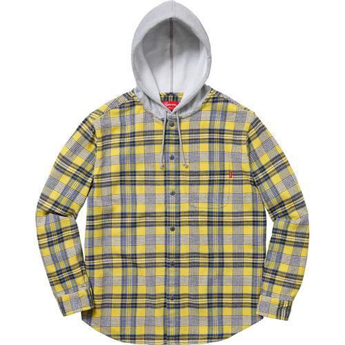 Details on Hooded Plaid Flannel Shirt None from spring summer
                                                    2018 (Price is $128)