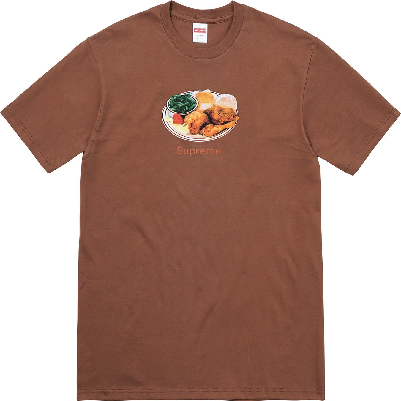 supreme shirt food