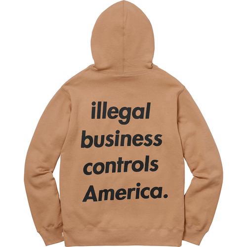 Details on Illegal Business Hooded Sweatshirt None from spring summer
                                                    2018 (Price is $148)