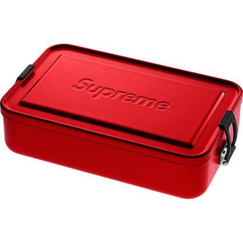 Details on Supreme SIGG™ Large Metal Box Plus None from spring summer 2018 (Price is $46)