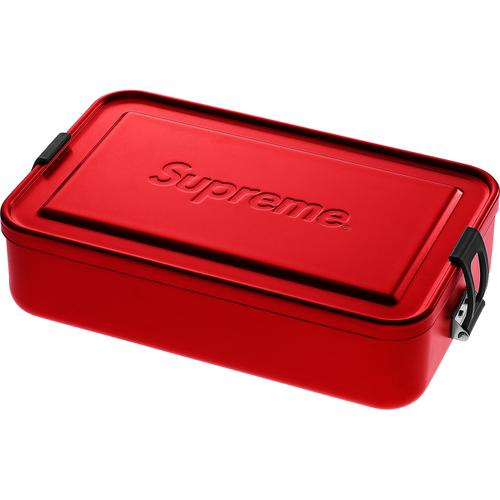 Details on Supreme SIGG™ Large Metal Box Plus None from spring summer
                                                    2018 (Price is $46)