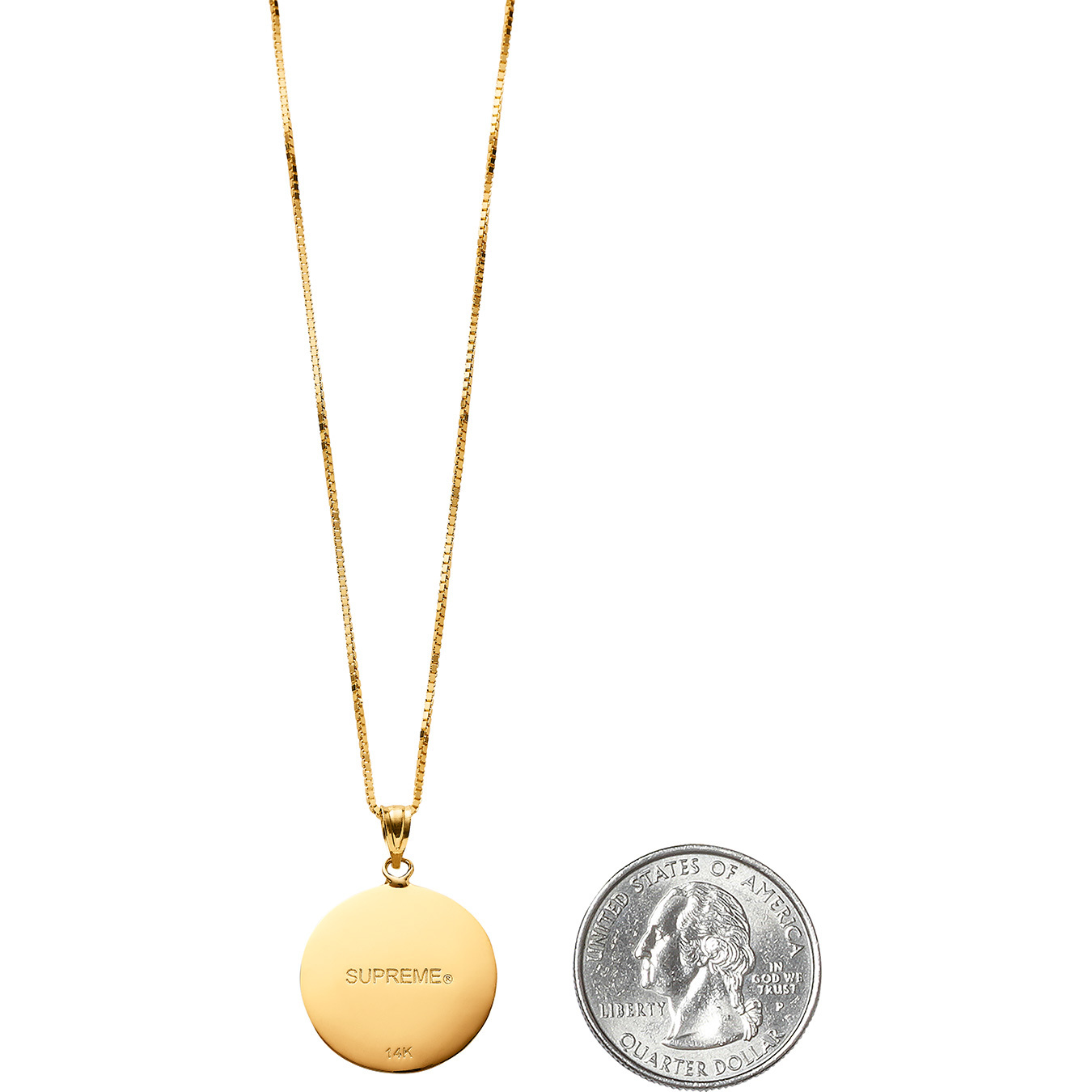 Justice Gold Pendant - spring summer 2018 - Supreme