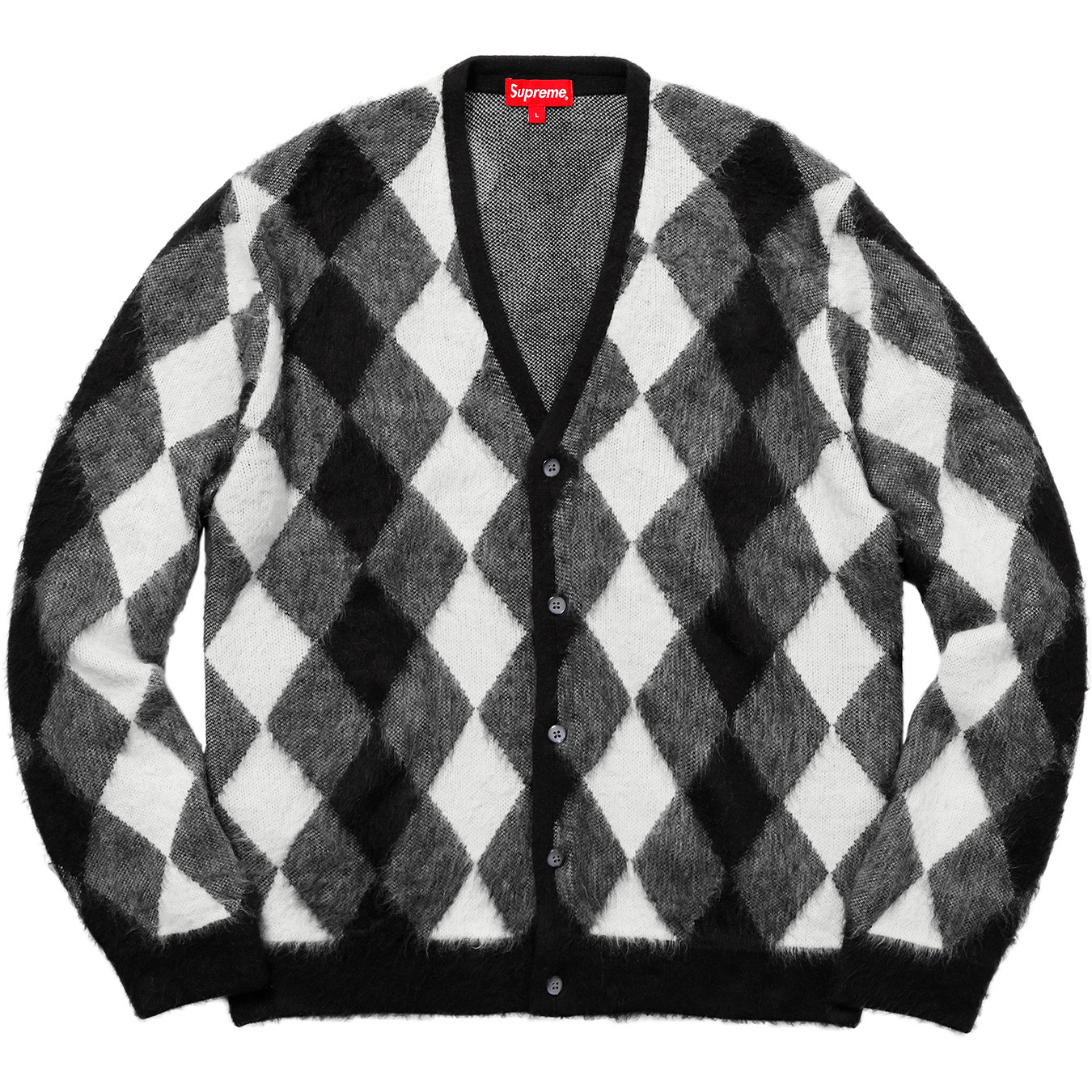 Brushed Argyle Cardigan - spring summer 2018 - Supreme