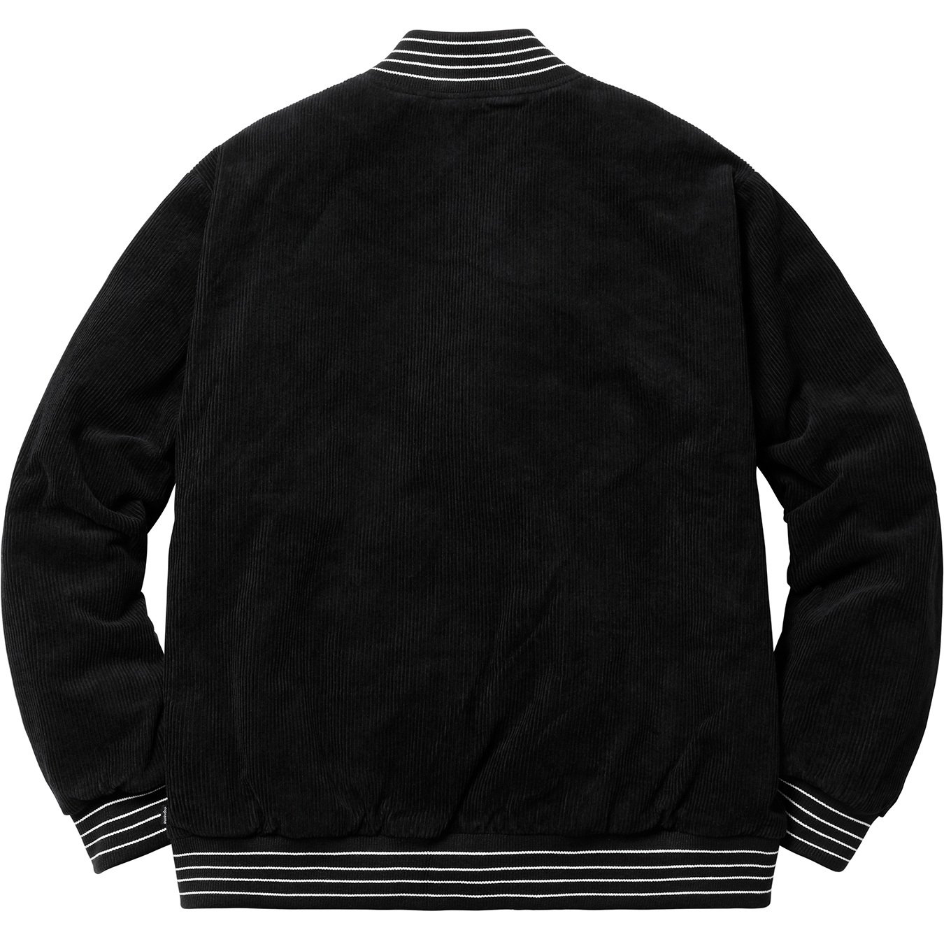 Supreme Old English Corduroy Varsity Jacket Black Spring/Summer 2018