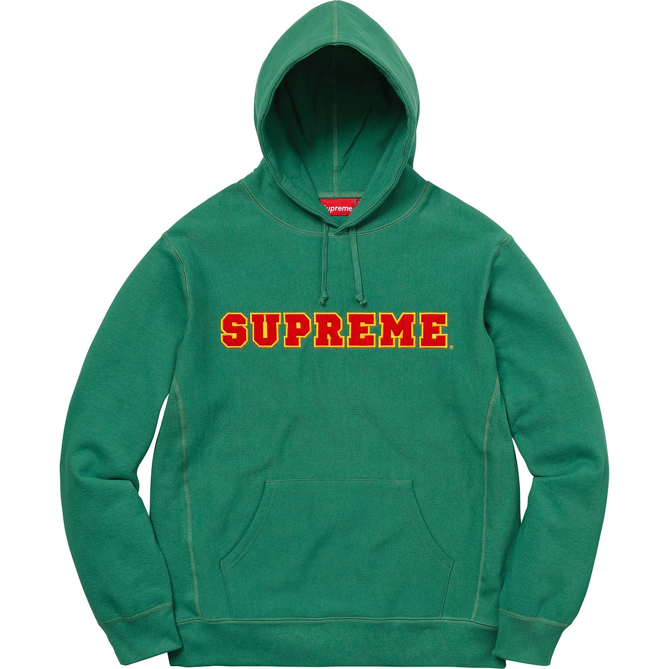 Cord Collegiate Logo Hooded Sweatshirt - spring summer 2018 - Supreme