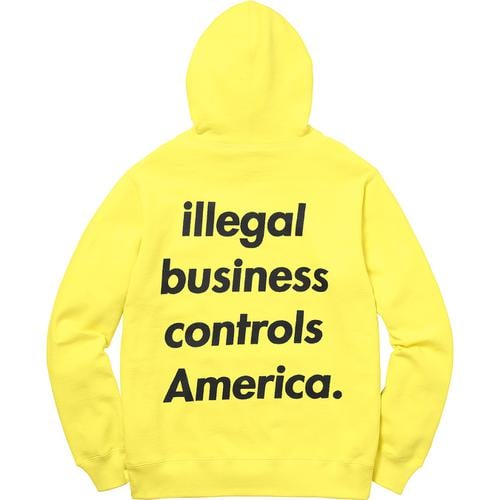 Details on Illegal Business Hooded Sweatshirt None from spring summer
                                                    2018 (Price is $148)