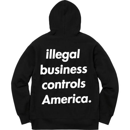 Details on Illegal Business Hooded Sweatshirt None from spring summer
                                                    2018 (Price is $148)