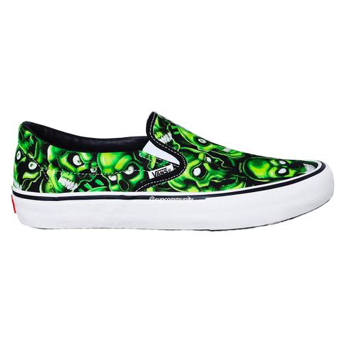 Details on Supreme Vans Skull Pile Slip-On None from spring summer
                                                    2018 (Price is $98)