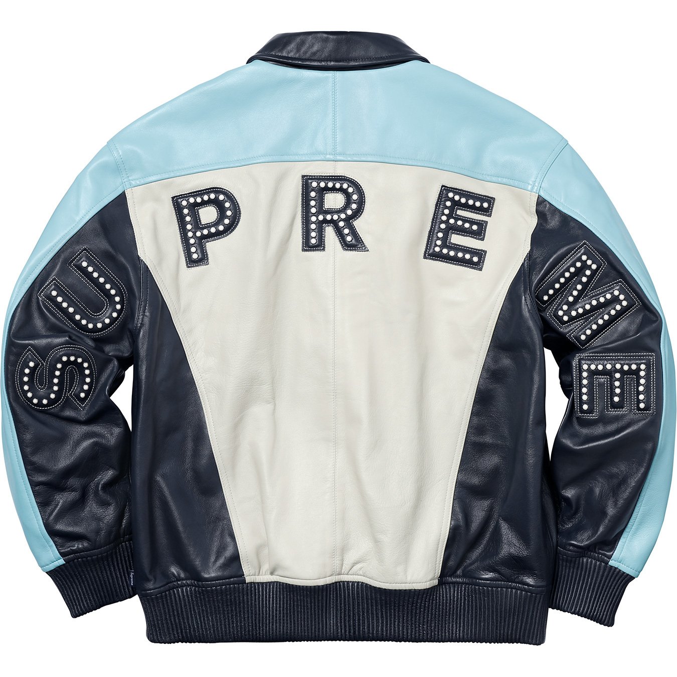 Studded Arc Logo Leather Jacket - spring summer 2018 - Supreme