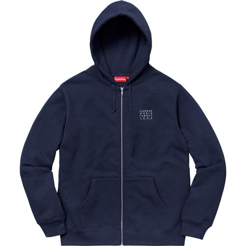 Details on World Famous Zip Up Hooded Sweatshirt None from spring summer 2018 (Price is $148)