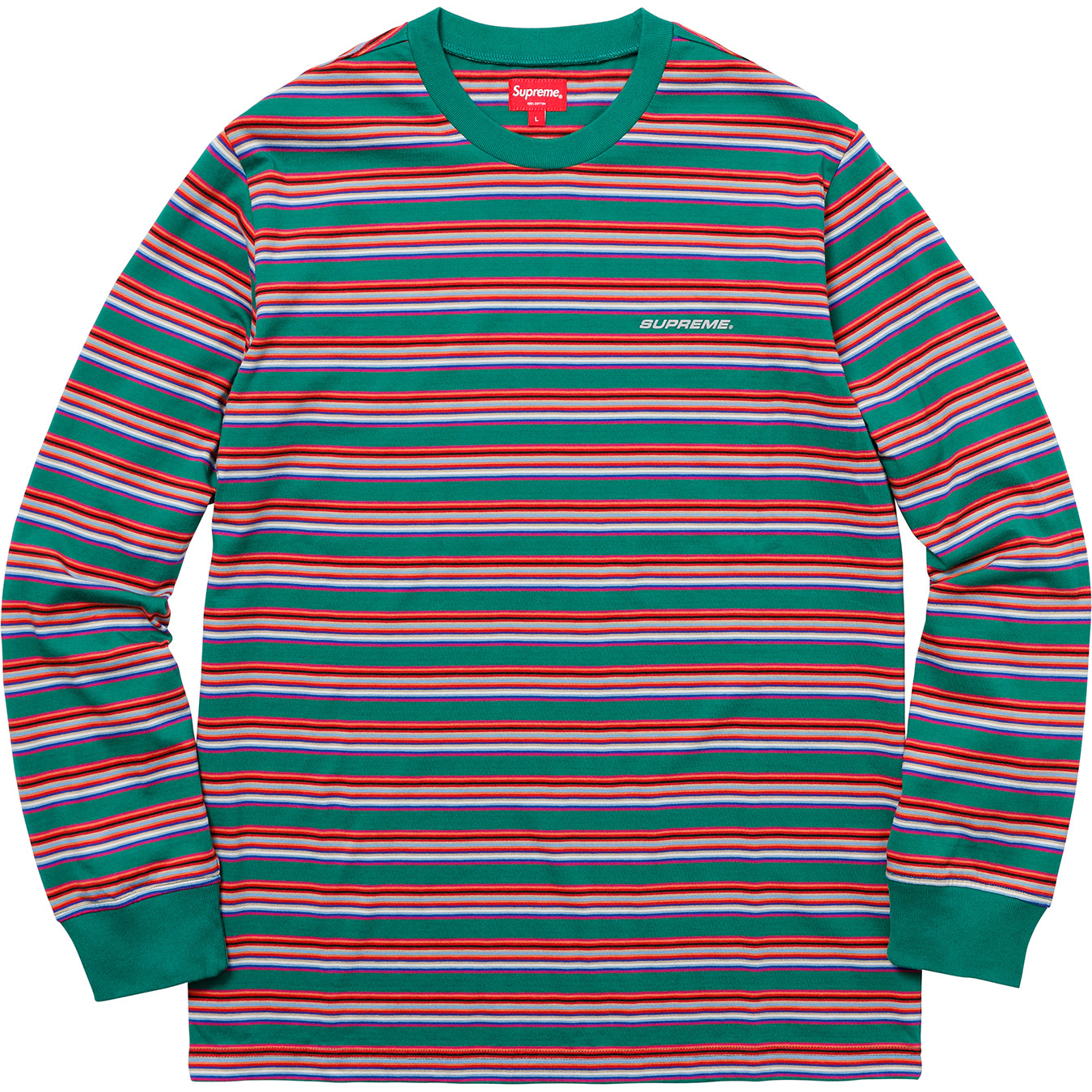 Tシャツ/カットソー(七分/長袖)supreme Multi Stripe L/S Top 18ss M ロンT