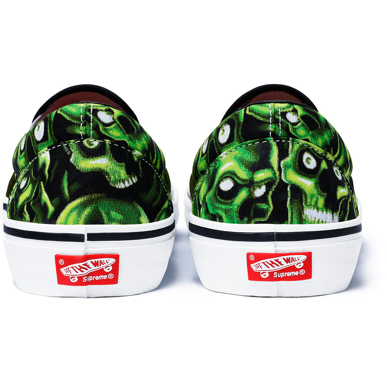 Supreme Supreme skull pile vans slip ons with bandana