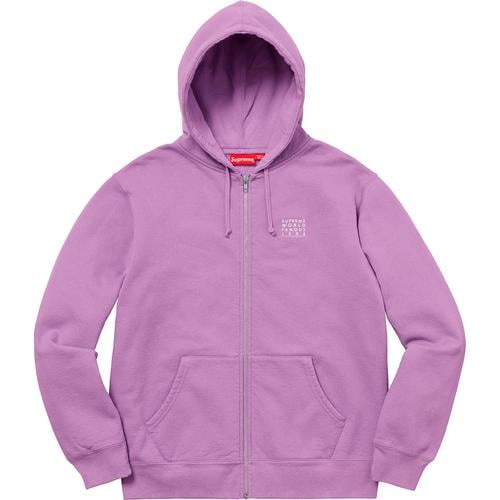 Details on World Famous Zip Up Hooded Sweatshirt None from spring summer
                                                    2018 (Price is $148)