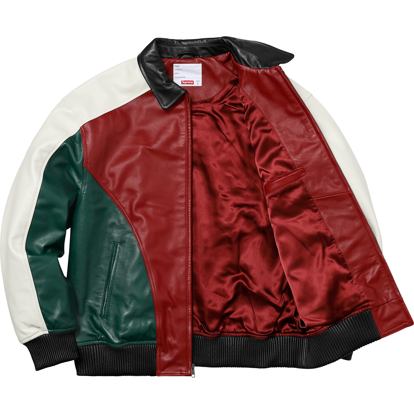 Studded Arc Logo Leather Jacket - spring summer 2018 - Supreme