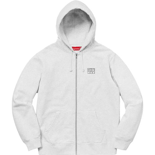 Details on World Famous Zip Up Hooded Sweatshirt None from spring summer
                                                    2018 (Price is $148)