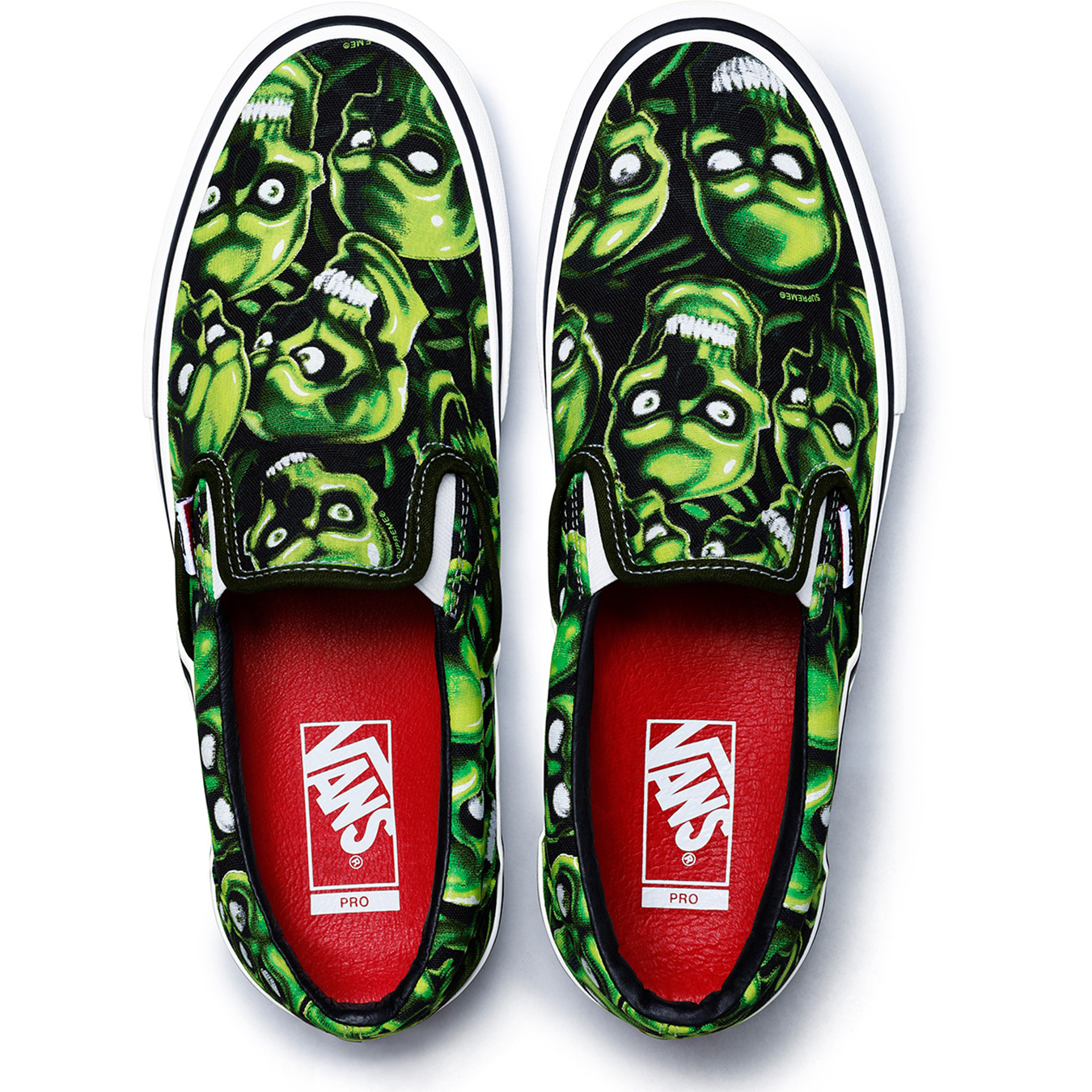 SUPREME × VANS SKULL PILE SLIP-ON (2018) SUPREME-VANS-2018SS-SKULL-PILE-SLIP-ON