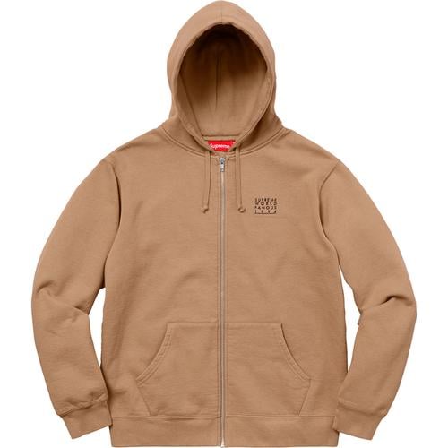 Details on World Famous Zip Up Hooded Sweatshirt None from spring summer
                                                    2018 (Price is $148)