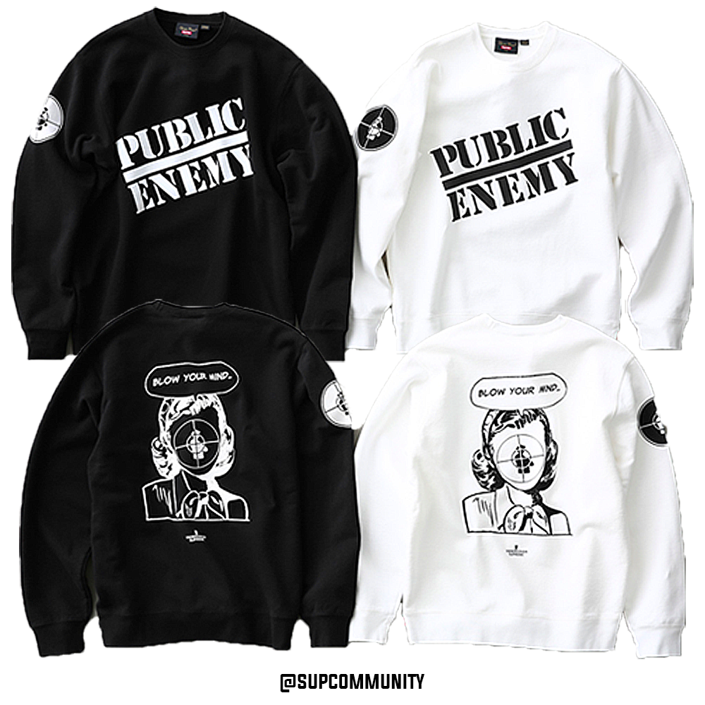 UNDERCOVER Public Enemy Crewneck Sweatshirt - spring summer 2018 - Supreme