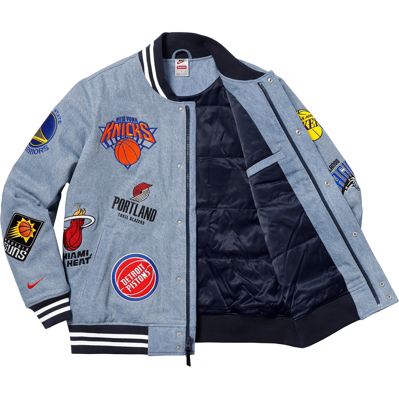 Supreme Nike/NBA Teams Warm-Up Jacket White