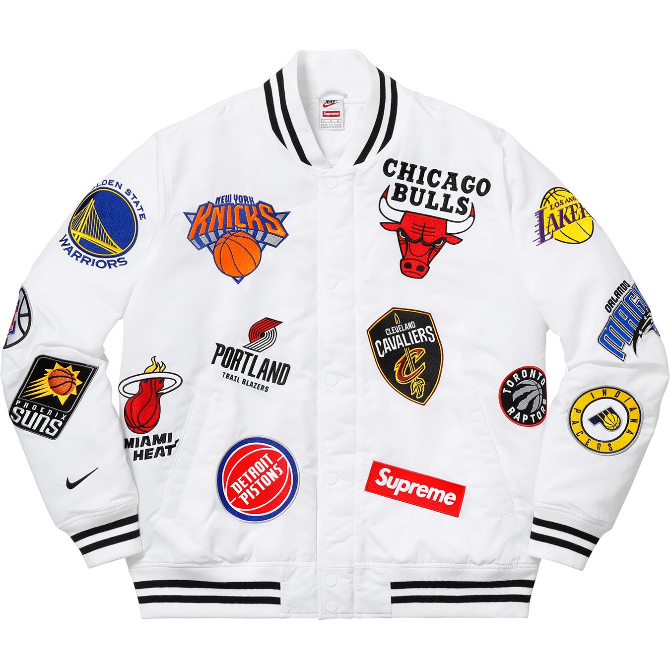 Supreme Nike/NBA Teams Warm-Up Jacket Denim Men's - SS18 - US