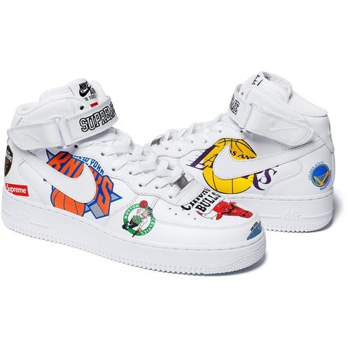 Details on Supreme Nike NBA Teams Air Force 1 Mid None from spring summer
                                                    2018 (Price is $165)