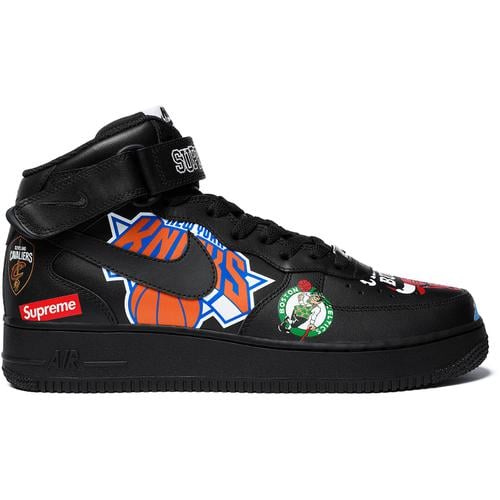 Details on Supreme Nike NBA Teams Air Force 1 Mid None from spring summer
                                                    2018 (Price is $165)