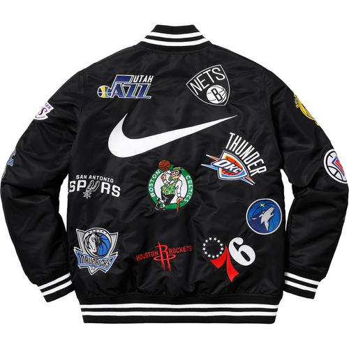 Details on Supreme Nike NBA Teams Warm-Up Jacket None from spring summer
                                                    2018 (Price is $328)