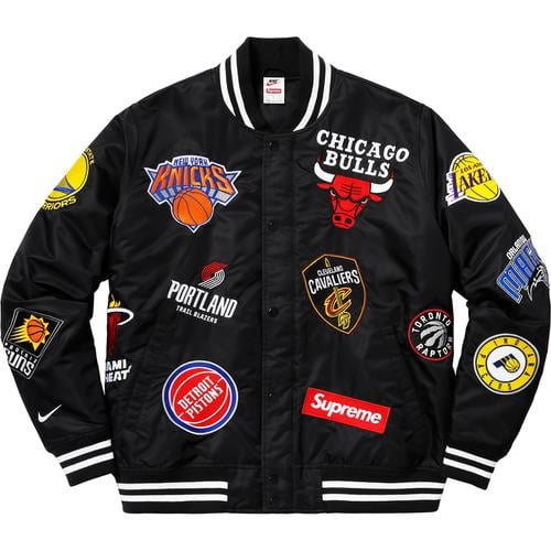 Details on Supreme Nike NBA Teams Warm-Up Jacket None from spring summer
                                                    2018 (Price is $328)