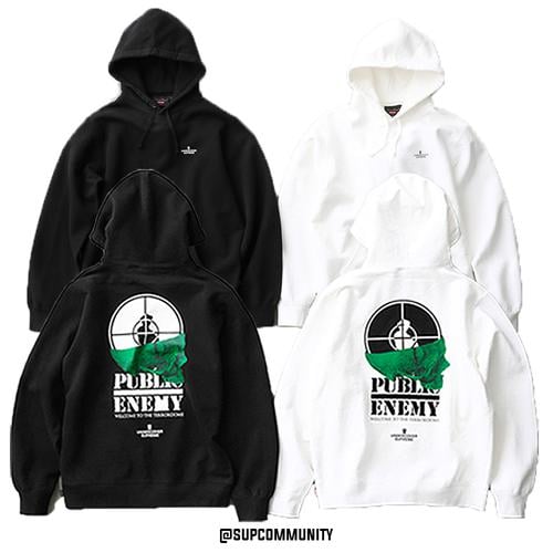 Details on Supreme UNDERCOVER Public Enemy Terrordome Hooded Sweatshirt from spring summer
                                            2018 (Price is $178)