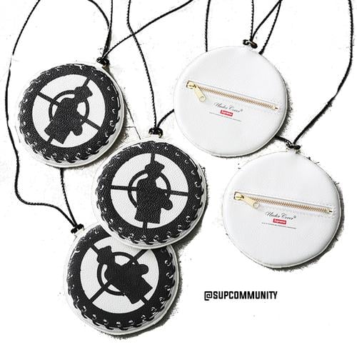 Details on Supreme UNDERCOVER Public Enemy Medallion Pouch None from spring summer 2018 (Price is $72)
