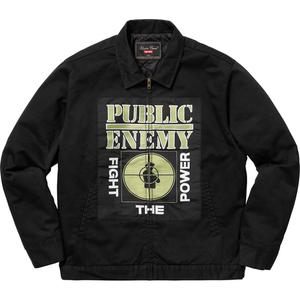 supreme public enemy work jacket