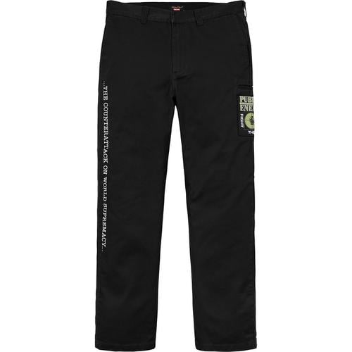 Details on Supreme UNDERCOVER Public Enemy Work Pant None from spring summer
                                                    2018 (Price is $178)