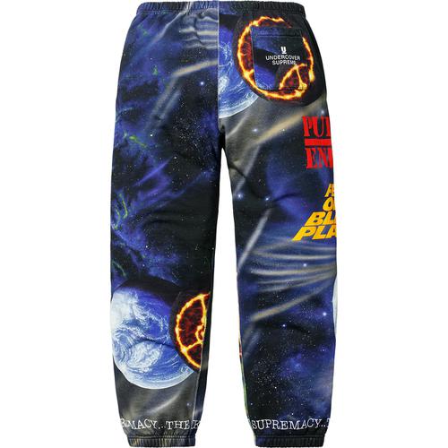 Details on Supreme UNDERCOVER Public Enemy Sweatpant None from spring summer 2018 (Price is $178)