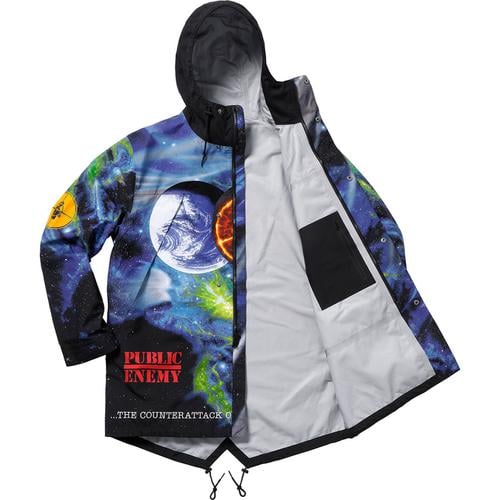 Details on Supreme UNDERCOVER Public Enemy Taped Seam Parka None from spring summer
                                                    2018 (Price is $648)